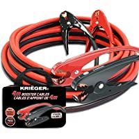 K KRIËGER Cables de Arranque Krieger- 4 Metros- Pinzas de 800Amp- 35mm²- Ideal para Bateria de Coches- Motocicletas…